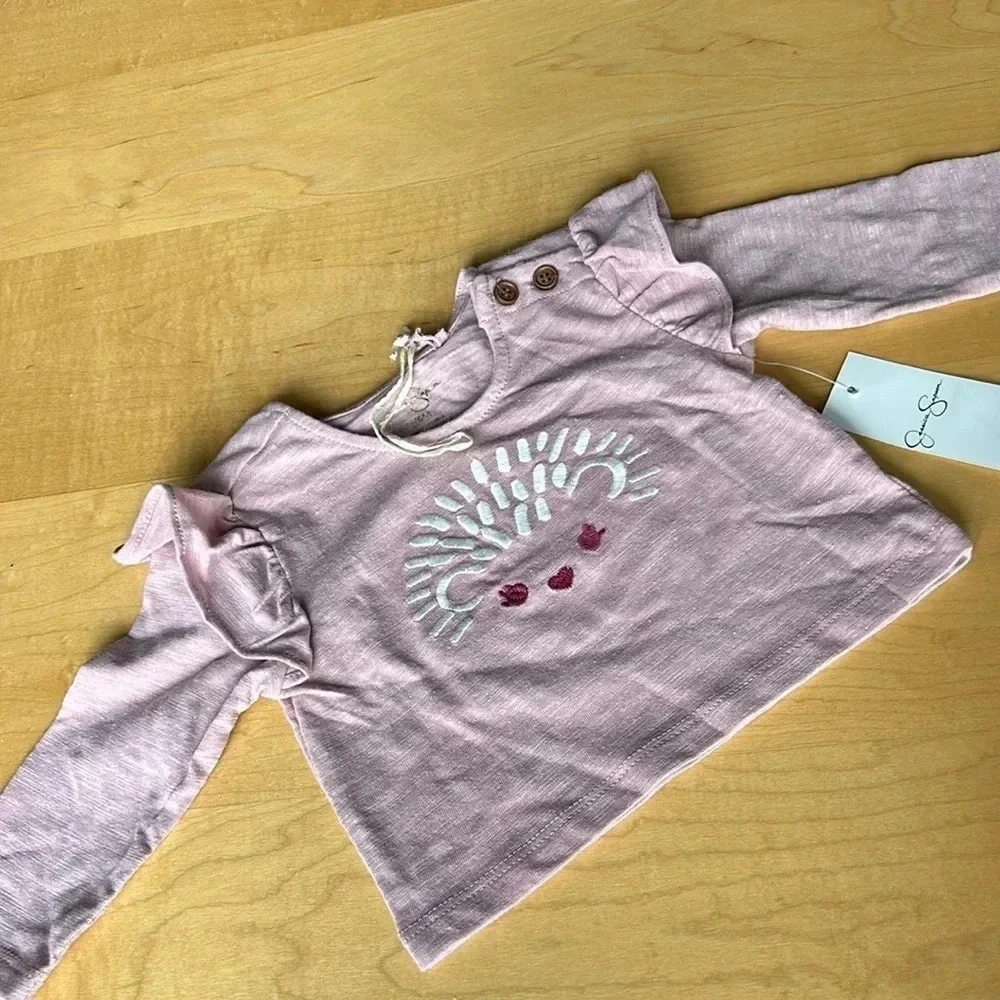 Jessica Simpson Baby Girl Long Sleeve Shirt Pink | Baby Girl Shirt | Baby Girl